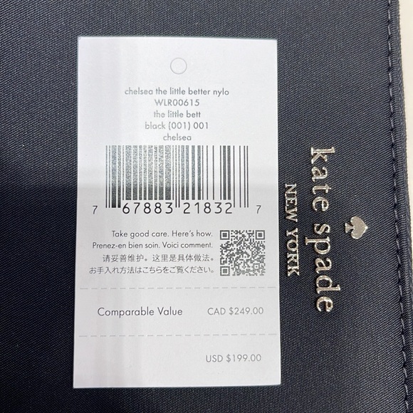 Kate Spade Chelsea Nylon Large Continental Wallet
Color: Black
NWT - Picture 16 of 16